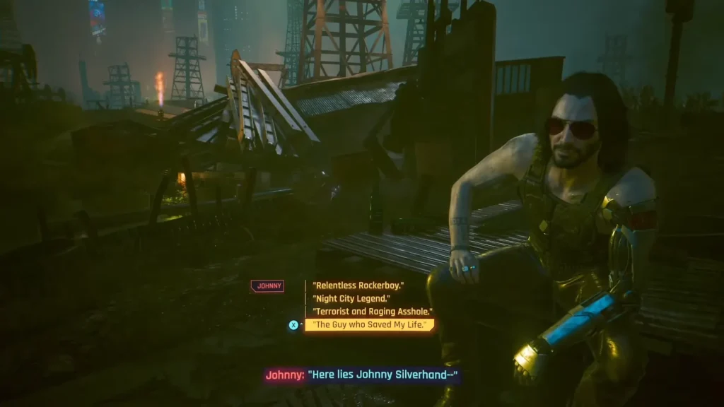 Cyberpunk 2077 The Reaper Ending Johnny Silverhand