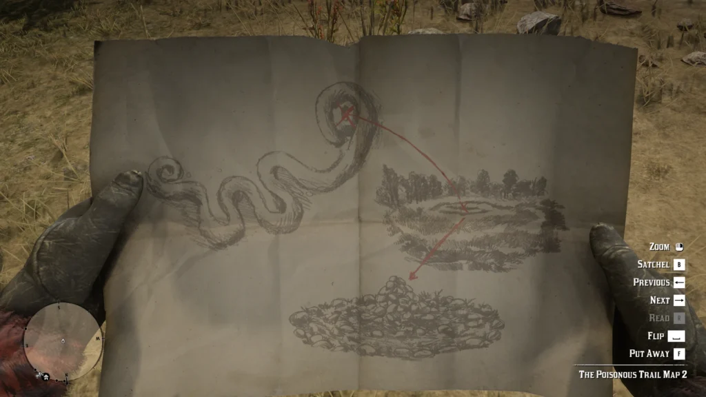 Poisonous Trail Treasure sketch map 2