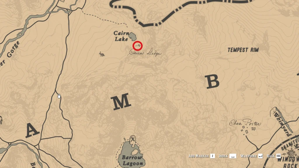 RDR2 Poisonous Trail start Lockbox under bed in Cairn Lake cabin