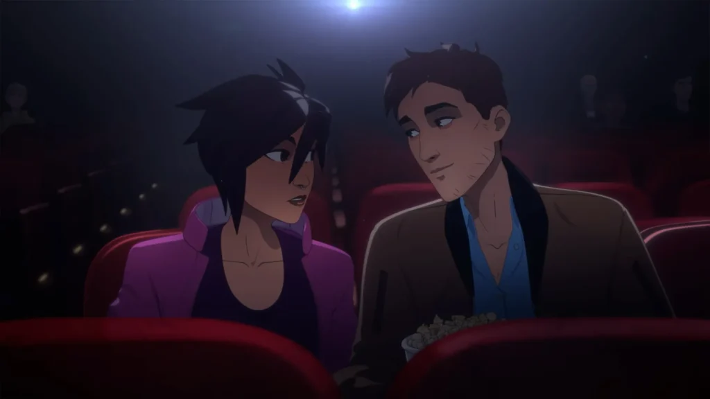 Robert and Invisigal Movie Theater Scene in Dispatch