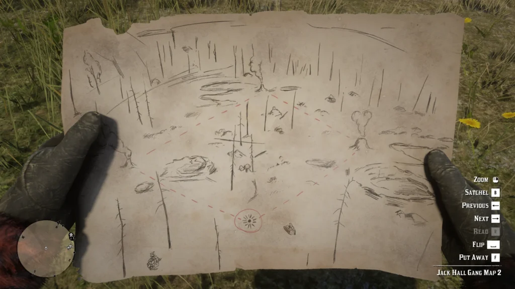 rdr2 jack hall gang sketch map 2