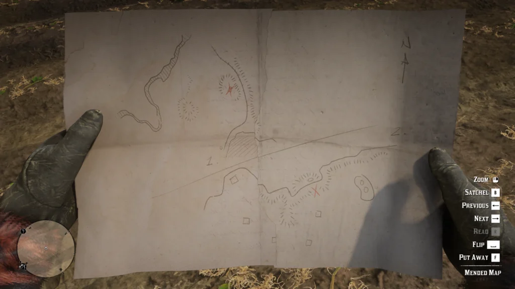 rdr2 the mended map
