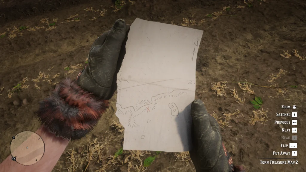 rdr2 torn treasure map 2
