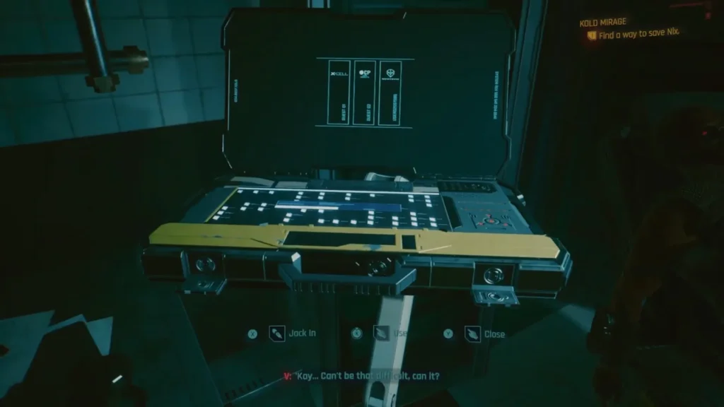 Kold Mirage Quest in Cyberpunk 2077 breach computer