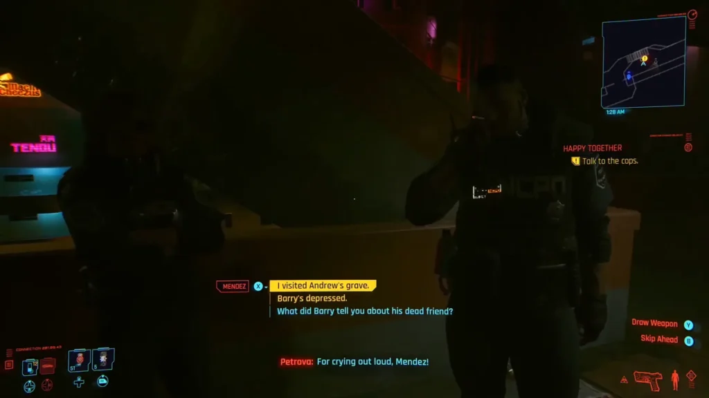 Cyberpunk 2077 Happy Together Walkthrough end
