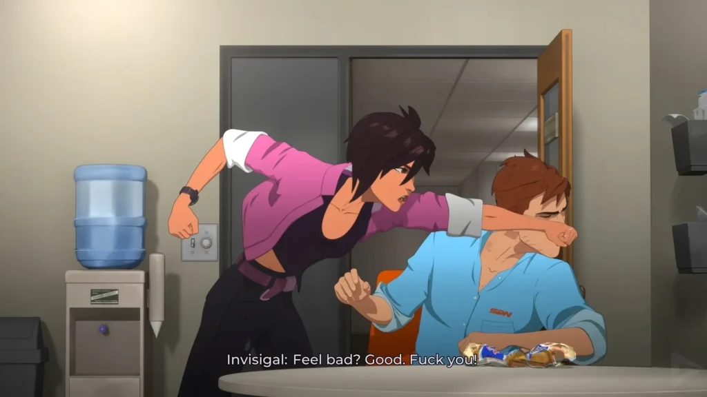 Dispatch Invisigal punches Robert