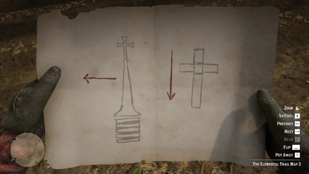 Elemental Trail Treasure Map 3 sketch