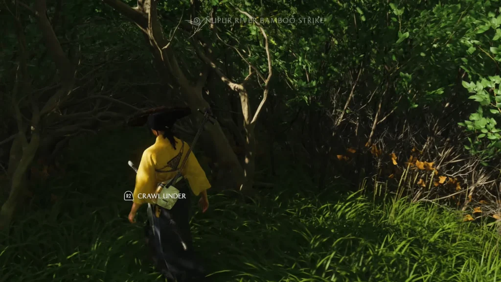 Nupur River Bamboo Strike location in Yotei Grasslands - Ghost of Yotei 3