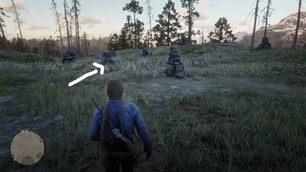 RDR2 Jack Hall Gang Map 2 Cotorra Springs rock formation location