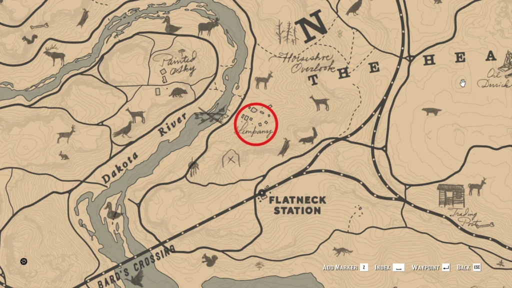RDR2 Limpany Gold Bar location