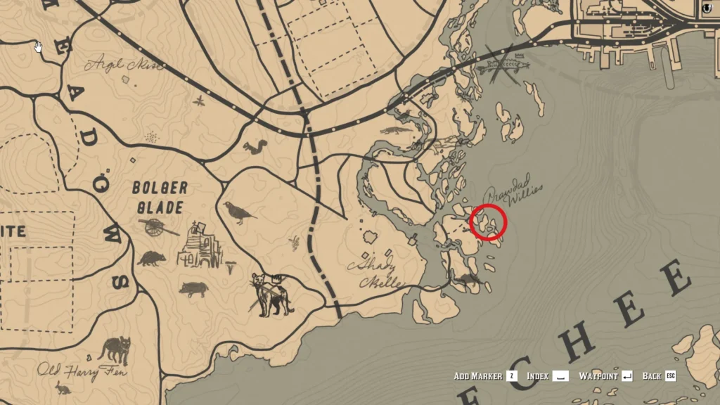 RDR2 Rhodes Gold Bar Starting Location