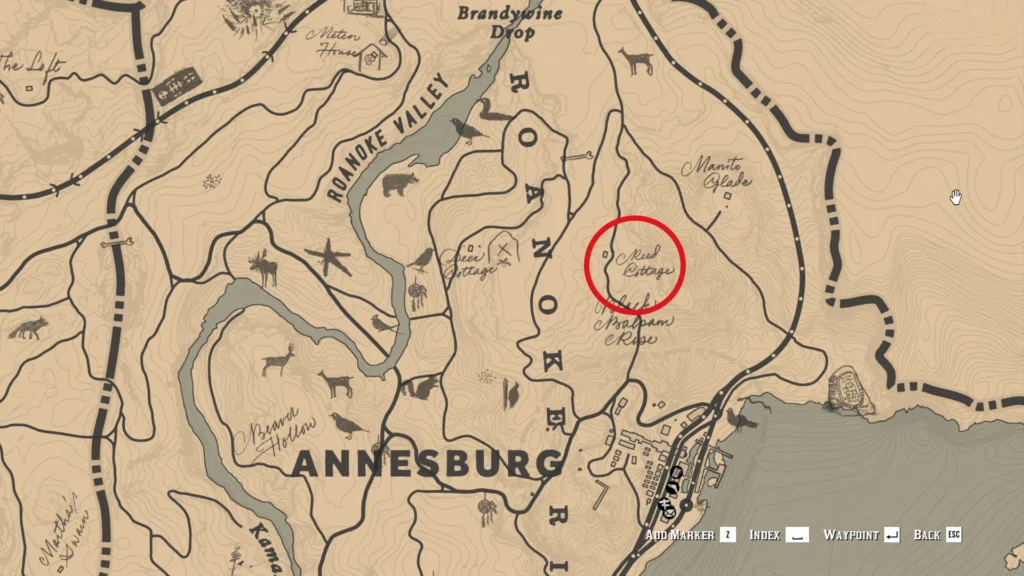 RDR2 Sketched Map Gold Ingot