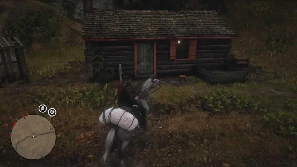 RDR2 Sketched Map Location Reed Cottage
