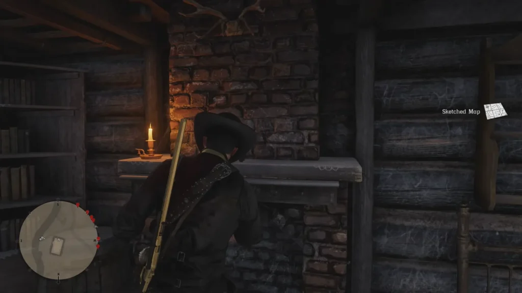 RDR2 Sketched Map Location Reed Cottage 3