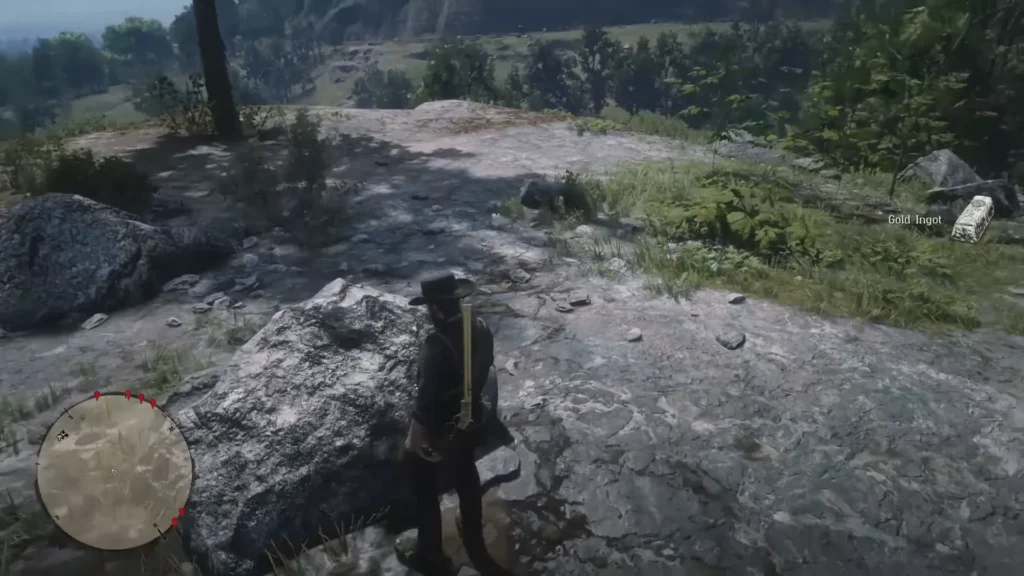 RDR2 Sketched Map Treasure Location Elysian Pool Tree X 3