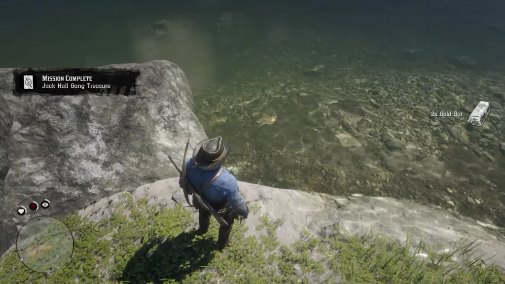 RDR2 The Jack Hall Gang Map 3 Location O'Creagh's Run 2 gold bars 3