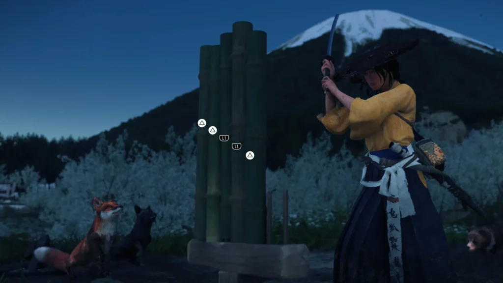 Yotei River Bamboo Strike location in Yotei Grasslands - Ghost of Yotei 3