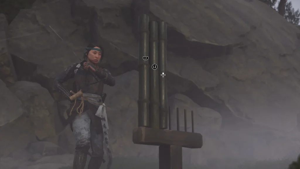 the Way of Dual Katana mission featuring Hanbei’s Bamboo Strike in Yotei Grasslands - Ghost of Yotei 1