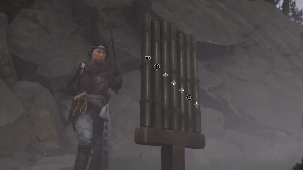 the Way of Dual Katana mission featuring Hanbei’s Bamboo Strike in Yotei Grasslands - Ghost of Yotei 3