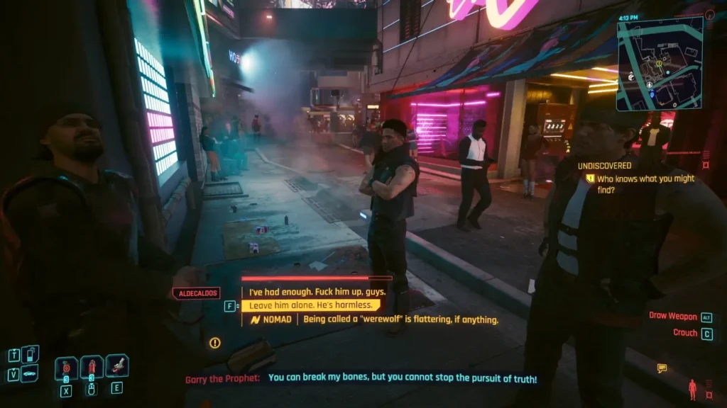 Cyberpunk 2077 The Prophet's Song Quest defend Garry