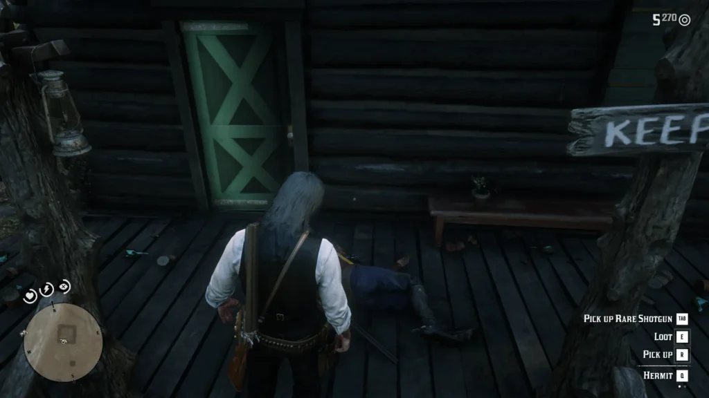 RDR2 Torn Treasure Map 2 Male Hermit in Manito Glade (2)
