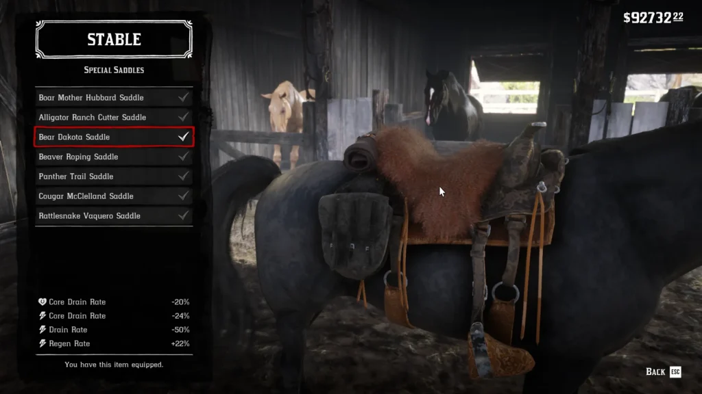 RDR2 Trapper Bear Dakota Saddle showcase