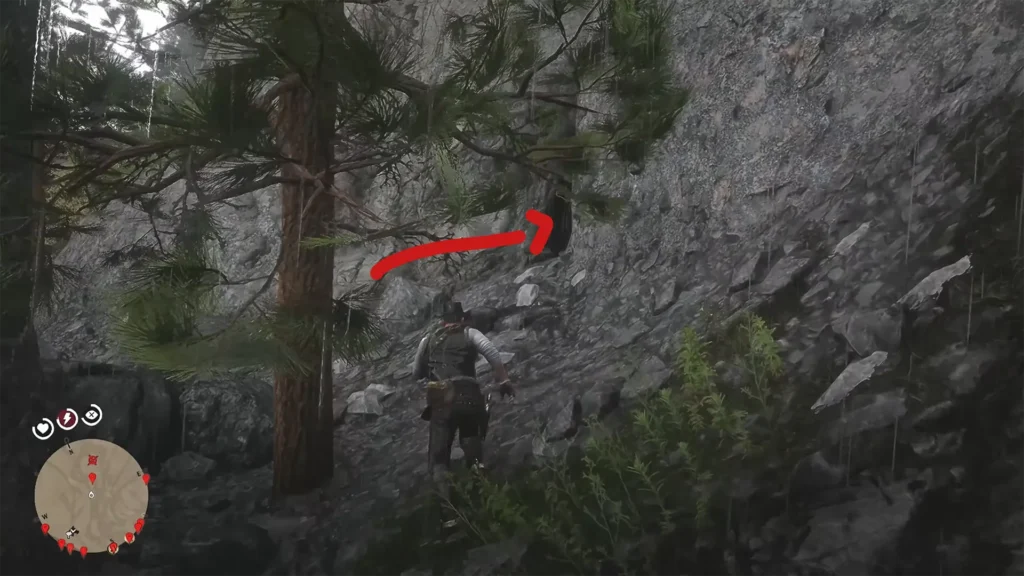 The Strange Statues cave location 1