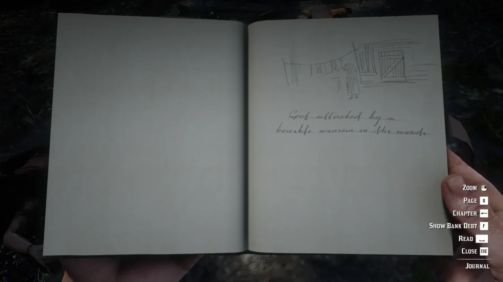 hermit woman rdr2 torn map 1