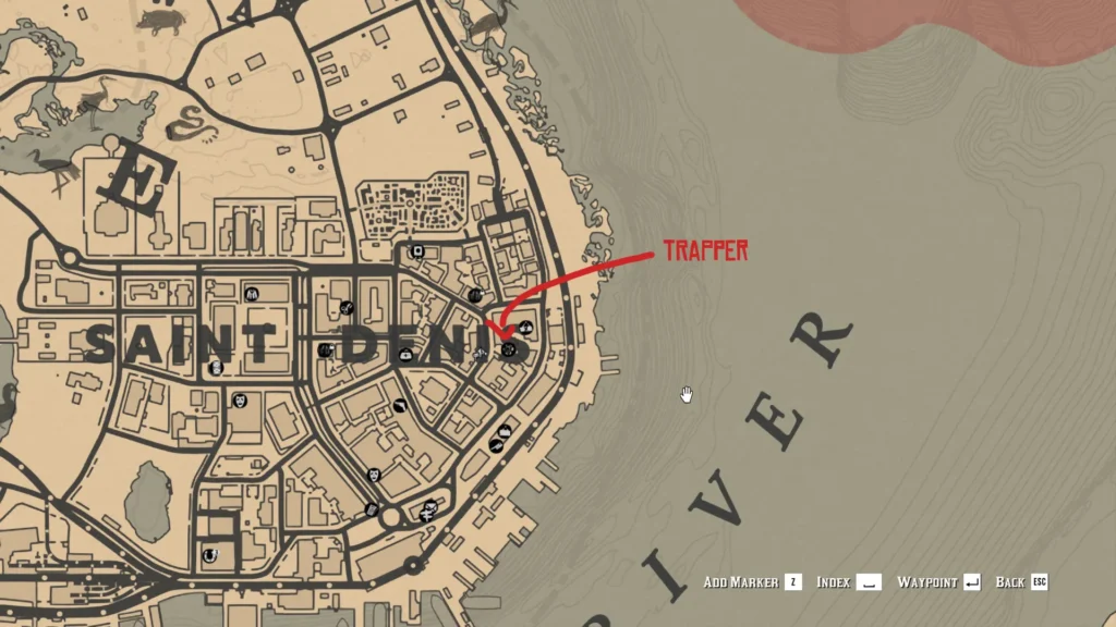 saint denis trapper rdr2