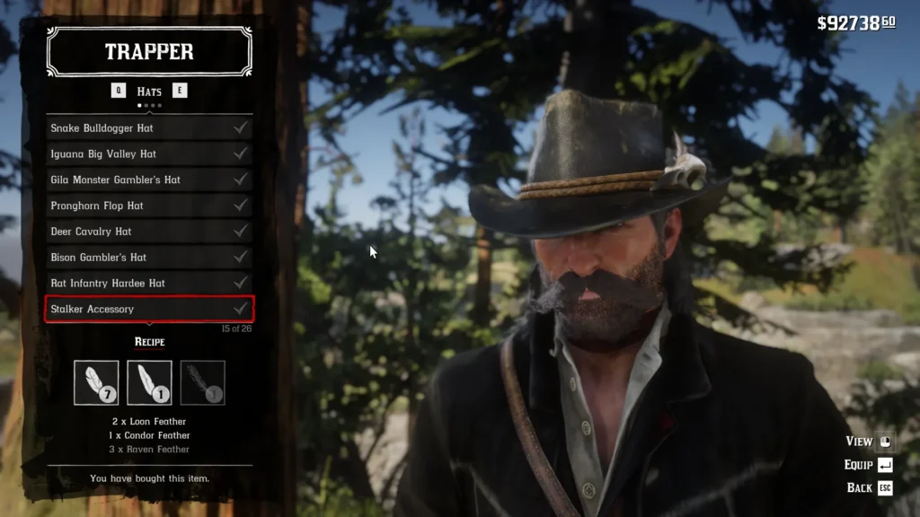 RDR2 Stalker Accessory