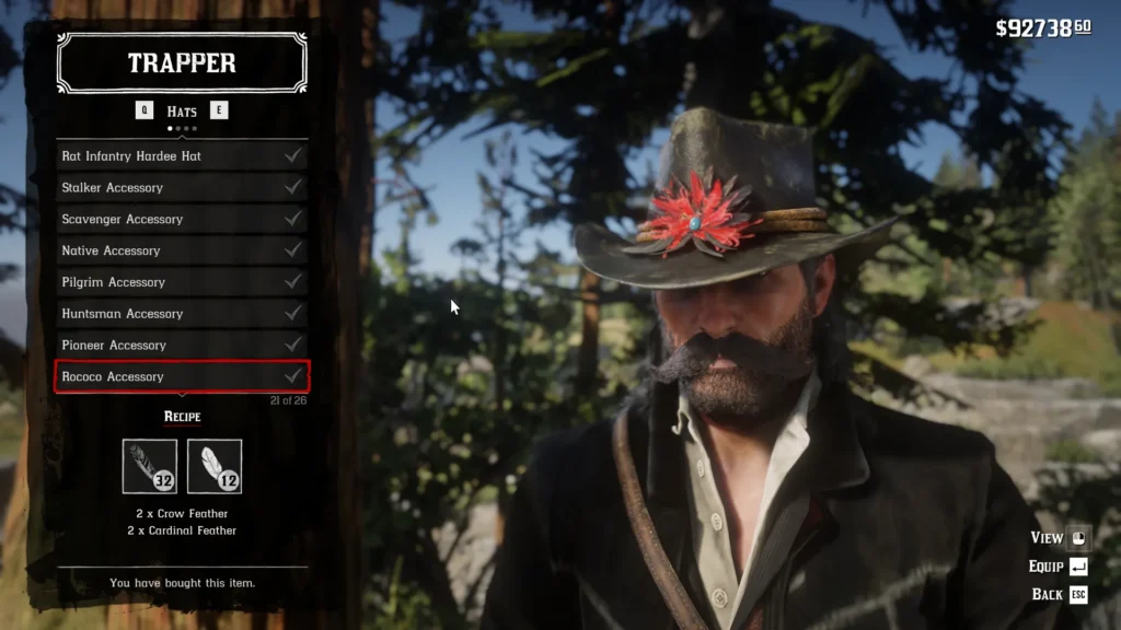 RDR2 Rococo Accessory
