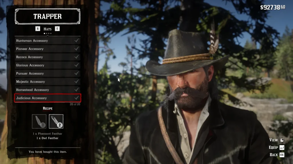 RDR2 Judicious Accessory