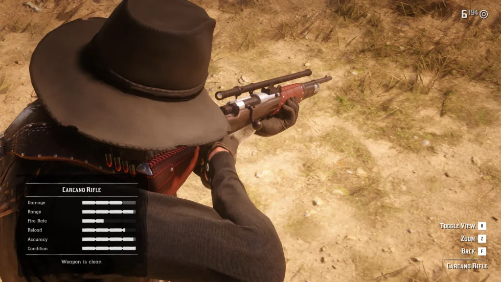 All RDR2 Rifles Carcano Rifle
