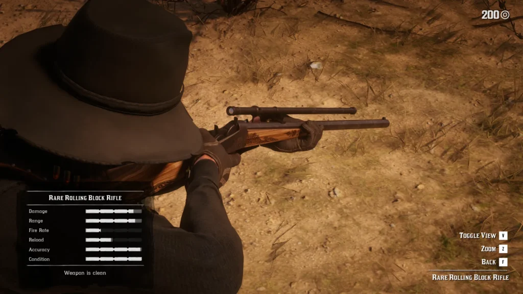 All RDR2 Rifles Rare Rolling Block Rifle