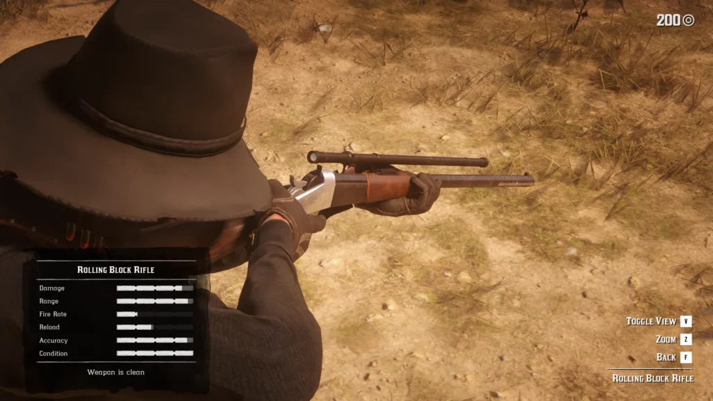 All RDR2 Rifles Rolling Block Rifle
