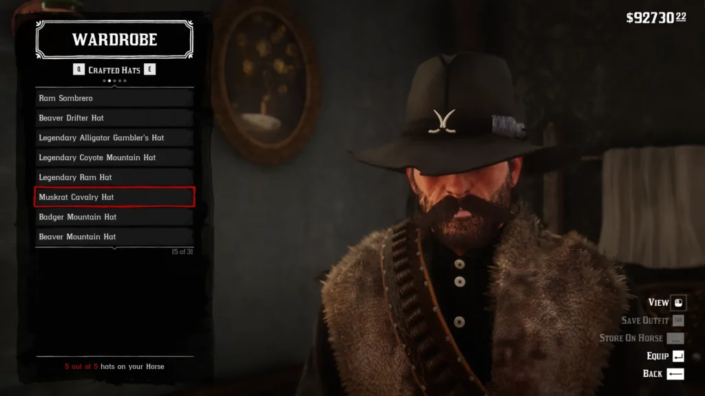 How to Wear a Trapper Hat in RDR2 1