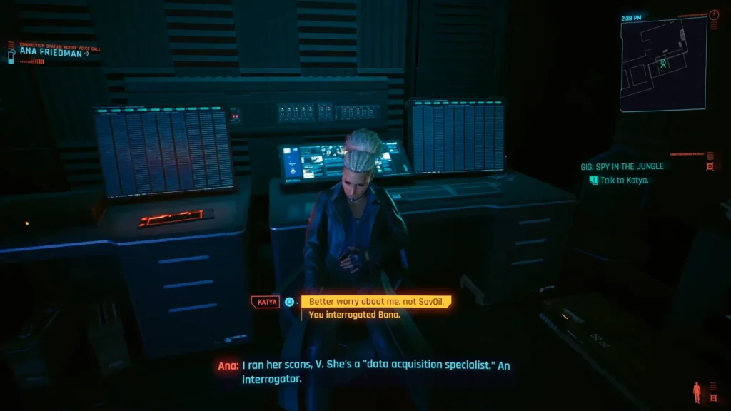 Katya in Cyberpunk 2077 Spy in the jungle quest