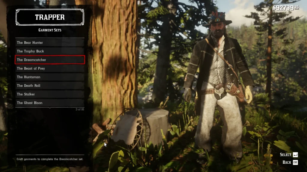 RDR2 Outfits all trapper garment sets The Dreamcatcher