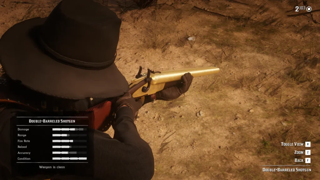 RDR2 Shotguns Double-Barreled Shotgun