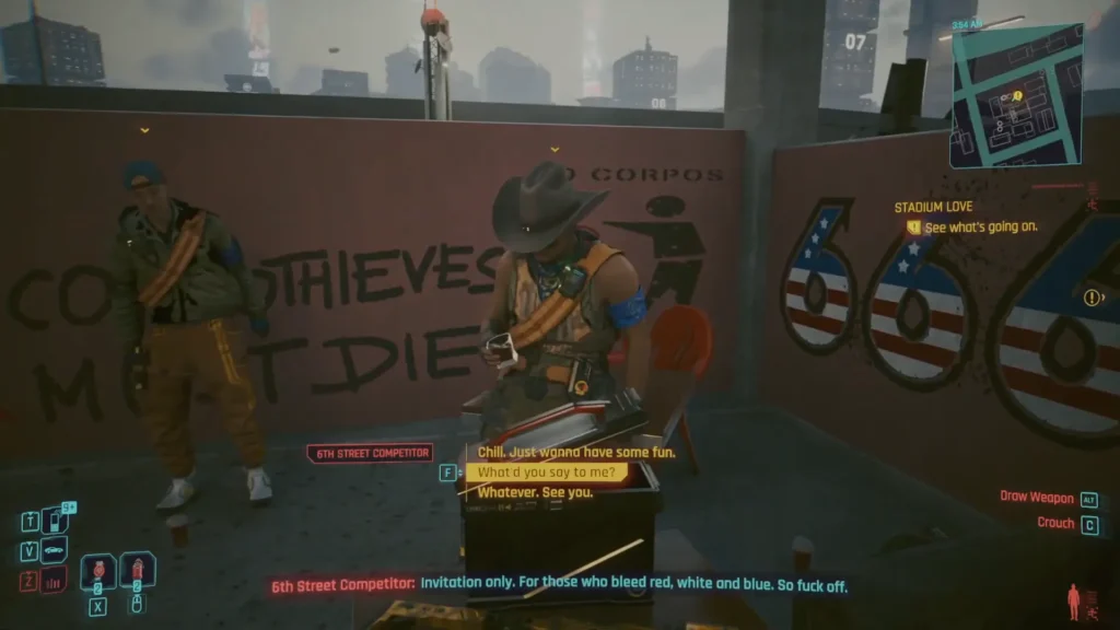 Stadium Love Side Gig Quest Guide in Cyberpunk 2077 How to enable