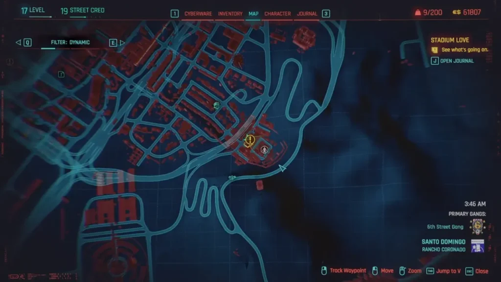 Stadium Love Side Gig Quest Guide in Cyberpunk 2077 location