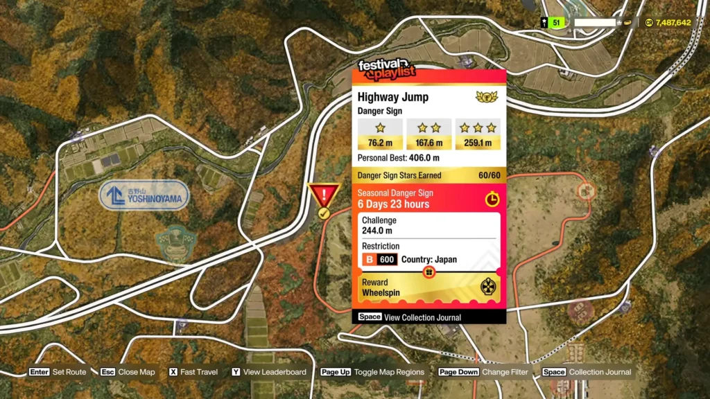 Highway Jump Challenge Location