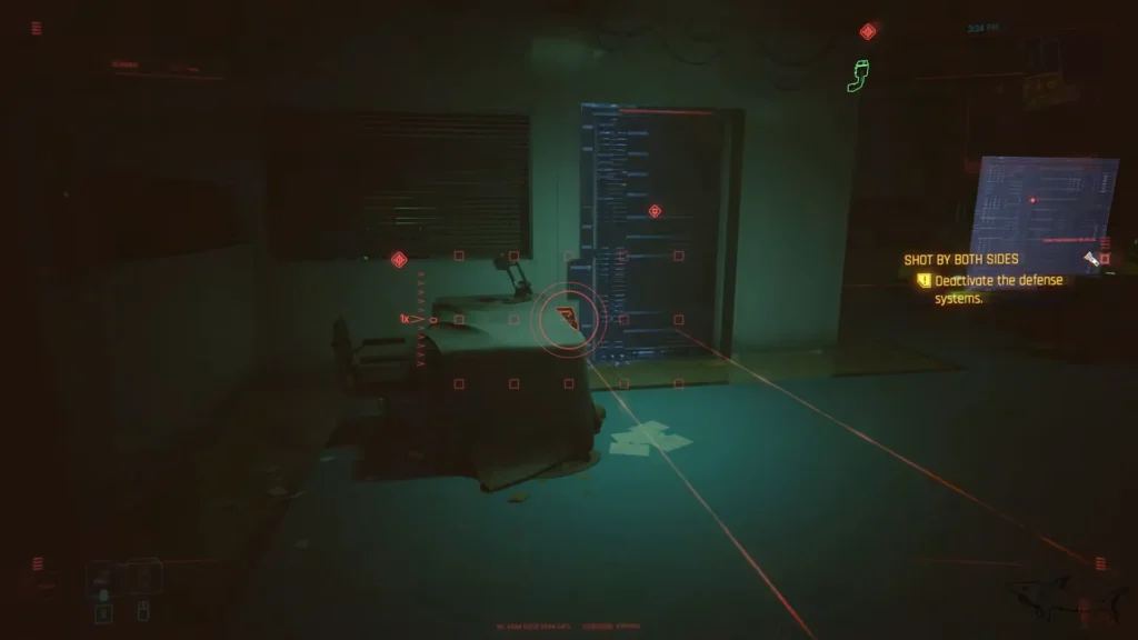Cyberpunk 2077 Shot by Both Sides Quest defense system