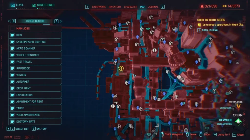 Cyberpunk 2077 Shot by Both Sides Quest location