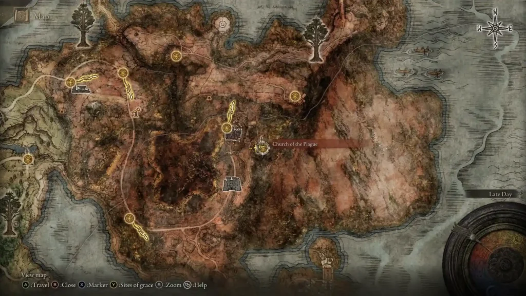 Church of the Plague Location