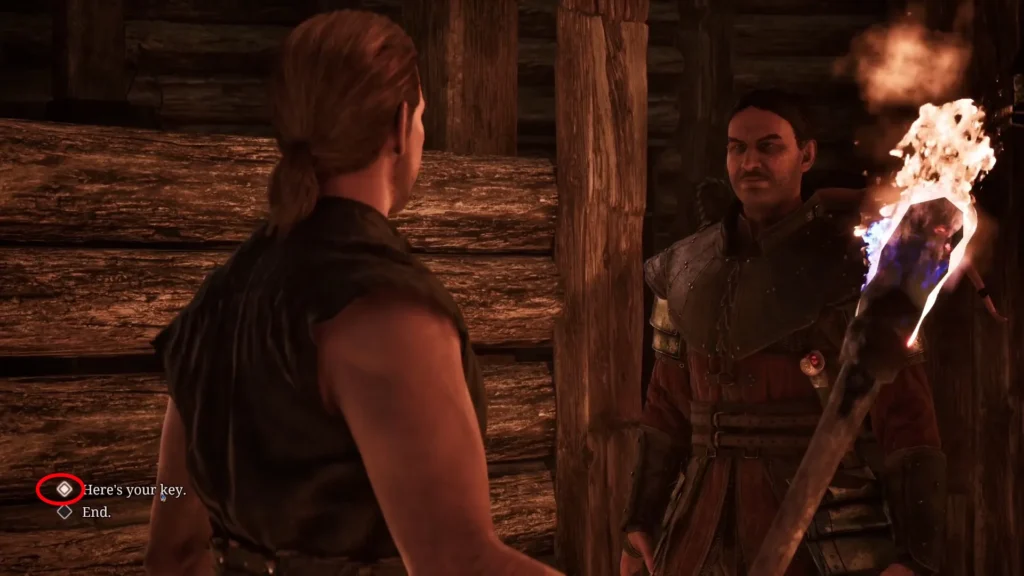Returning the key to Aaron and collecting reward
