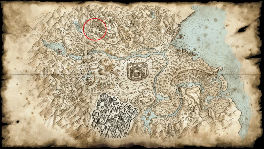 Gothic Remake Aaron location on the map