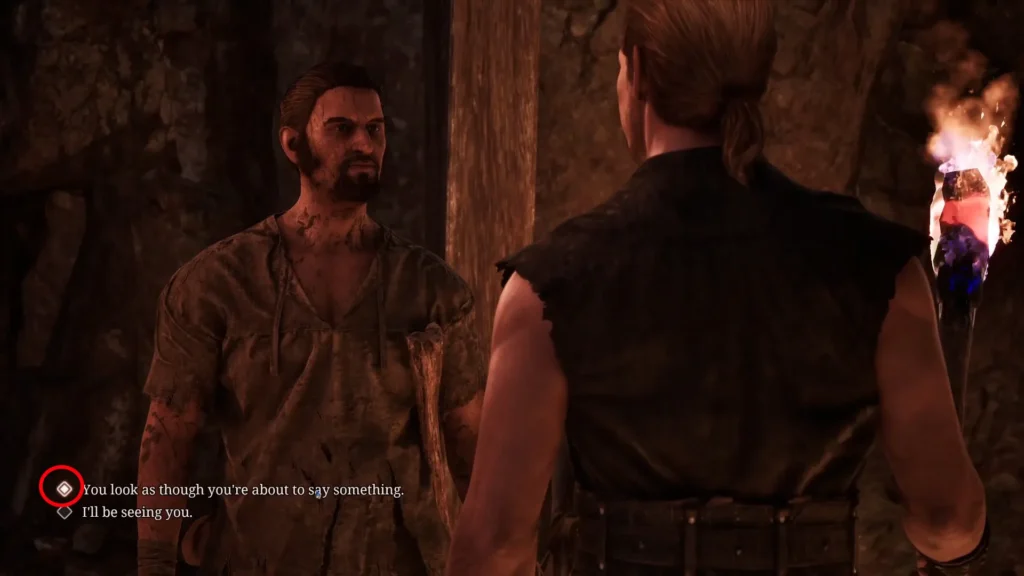 Choosing the correct dialogue to unlock the quest