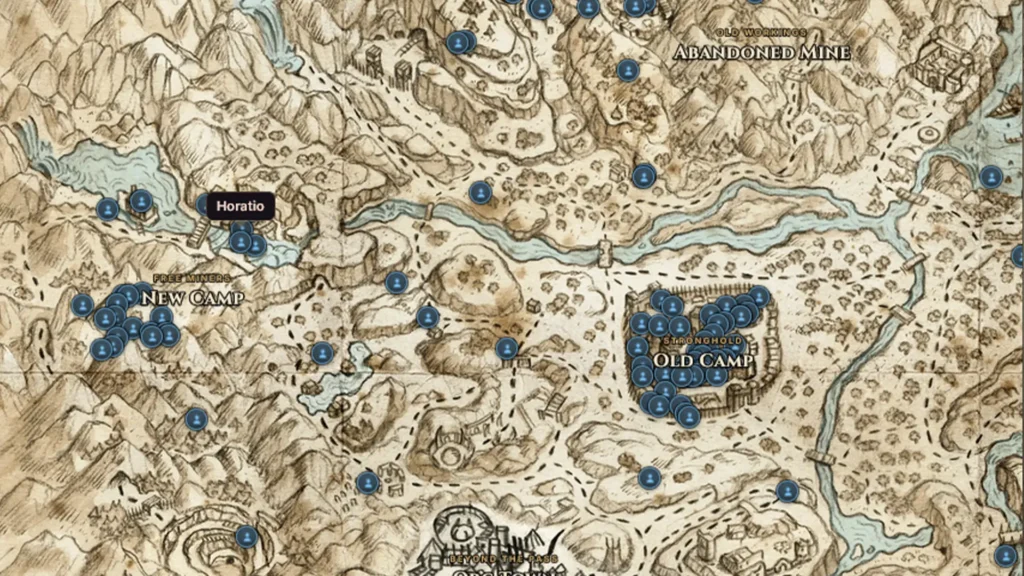 Horatio location on the map - 1