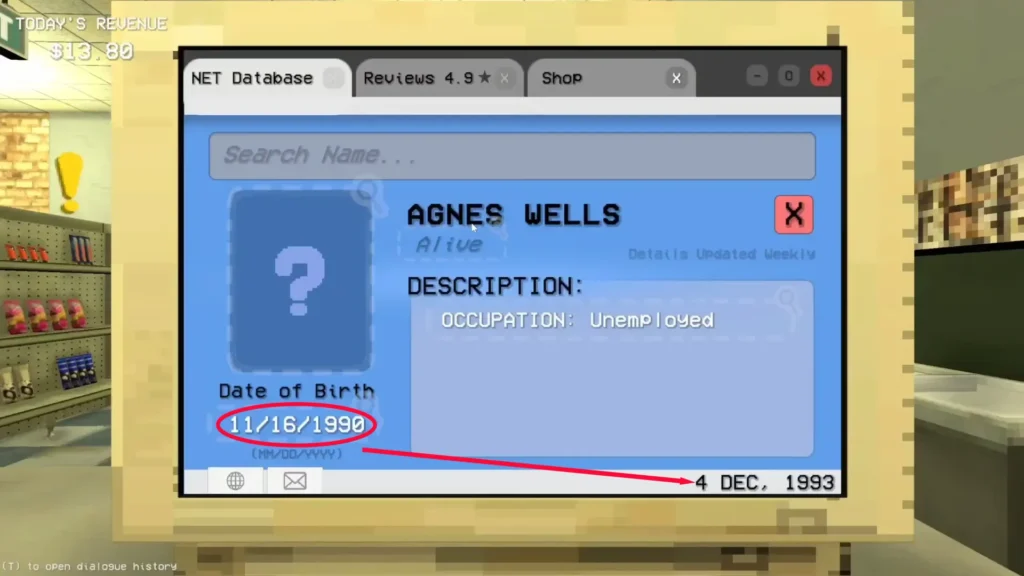 Agnes Wells Profile page